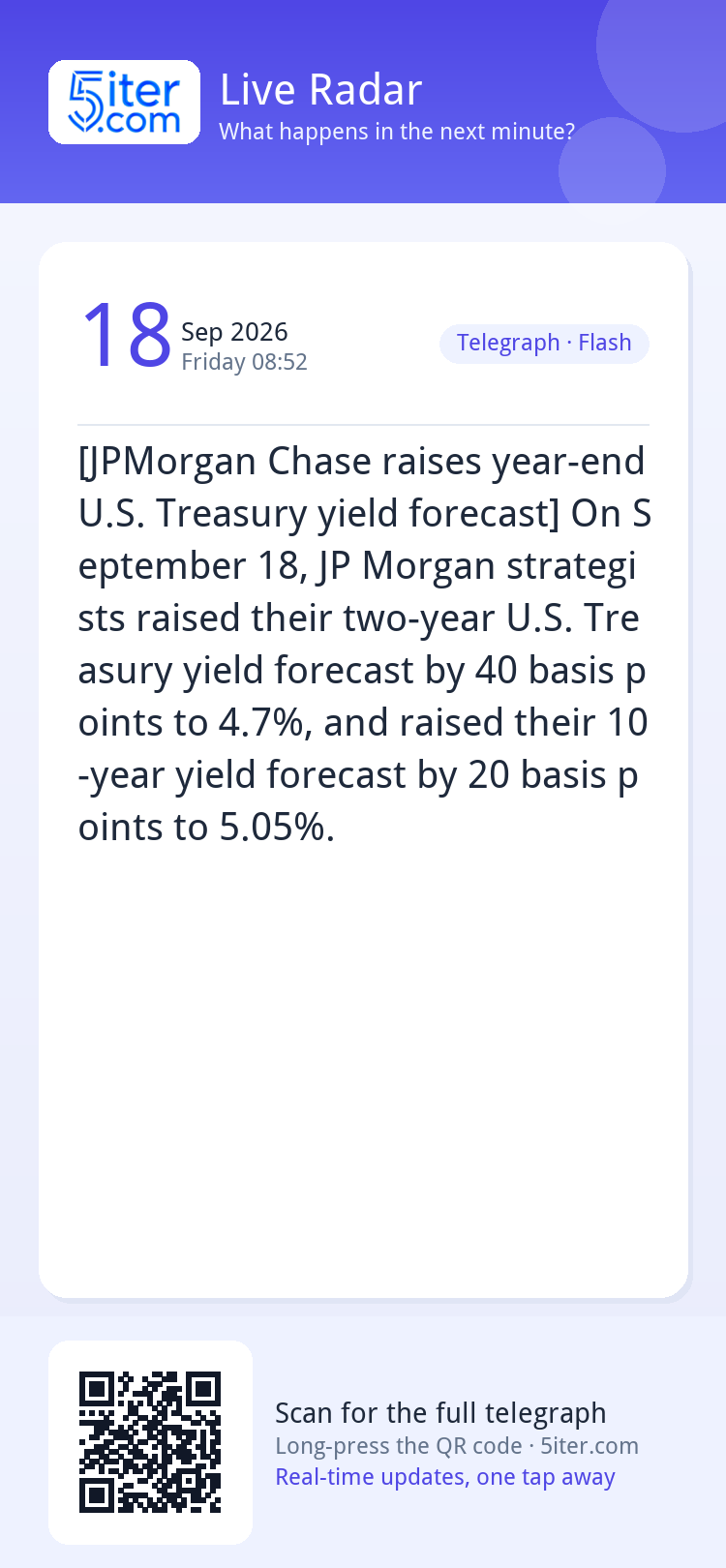 [JPMorgan Chase raises year-end U.S. Treasury yield forecast