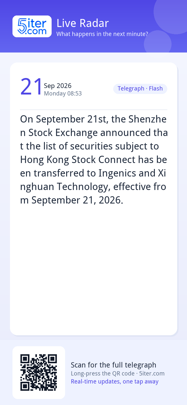 On September 21st, the Shenzhen Stock Exchange announced tha