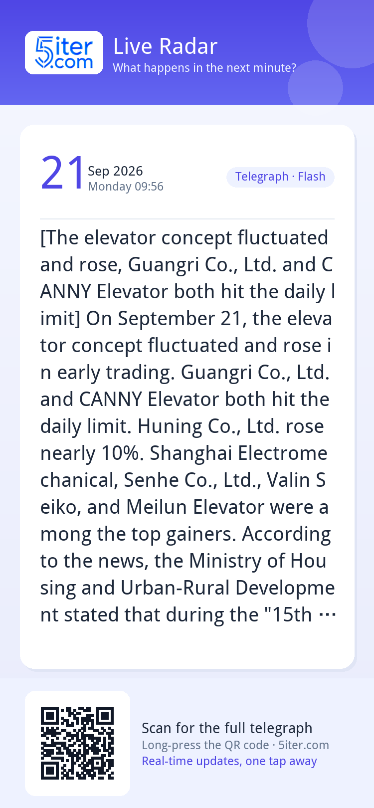 [The elevator concept fluctuated and rose, Guangri Co., Ltd.