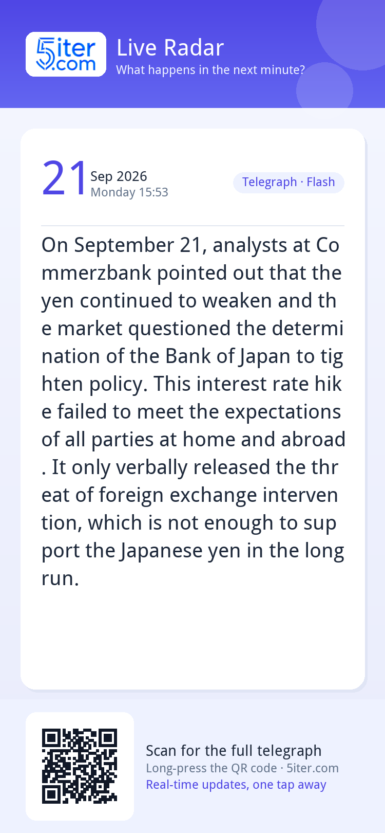 On September 21, analysts at Commerzbank pointed out that th