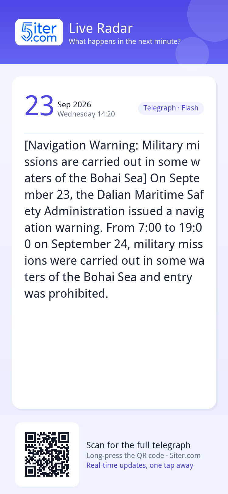 [Navigation Warning: Military missions are carried out in so