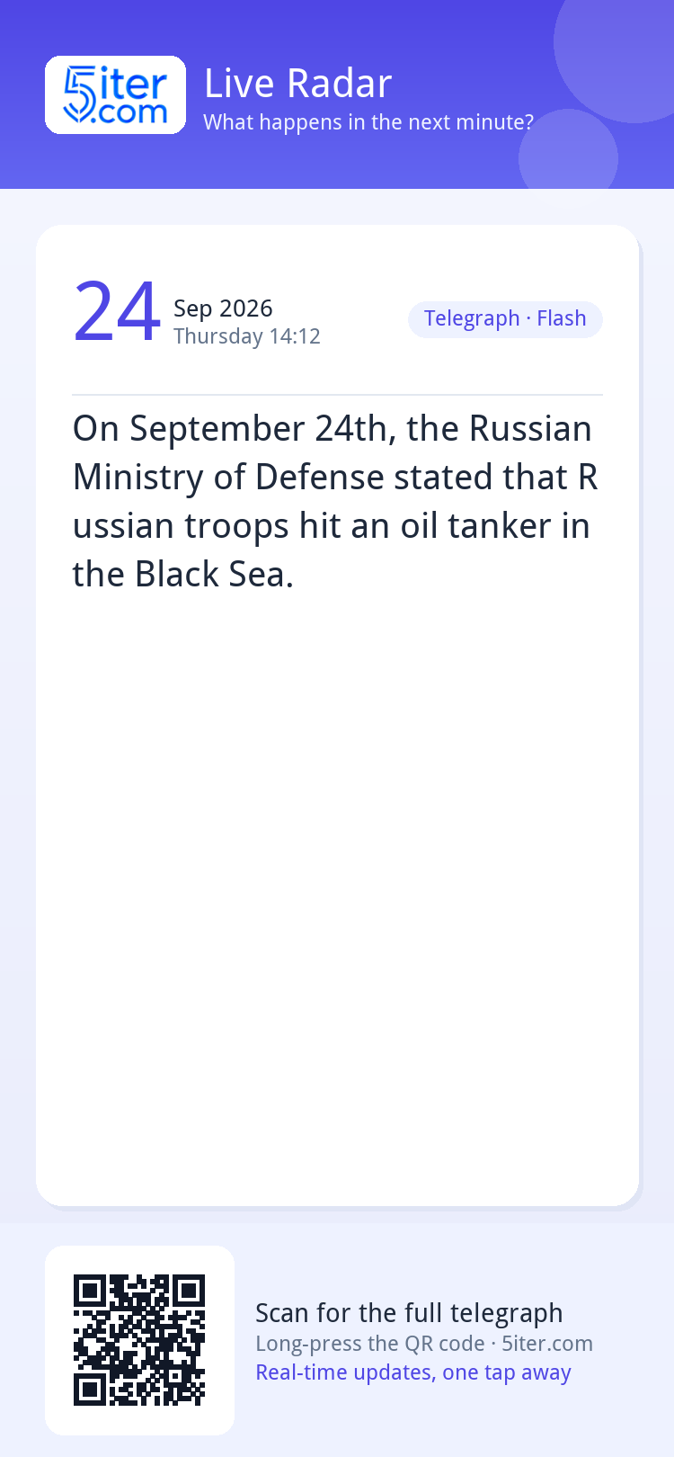 On September 24th, the Russian Ministry of Defense stated th