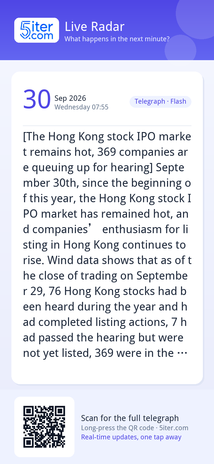 [The Hong Kong stock IPO market remains hot, 369 companies a