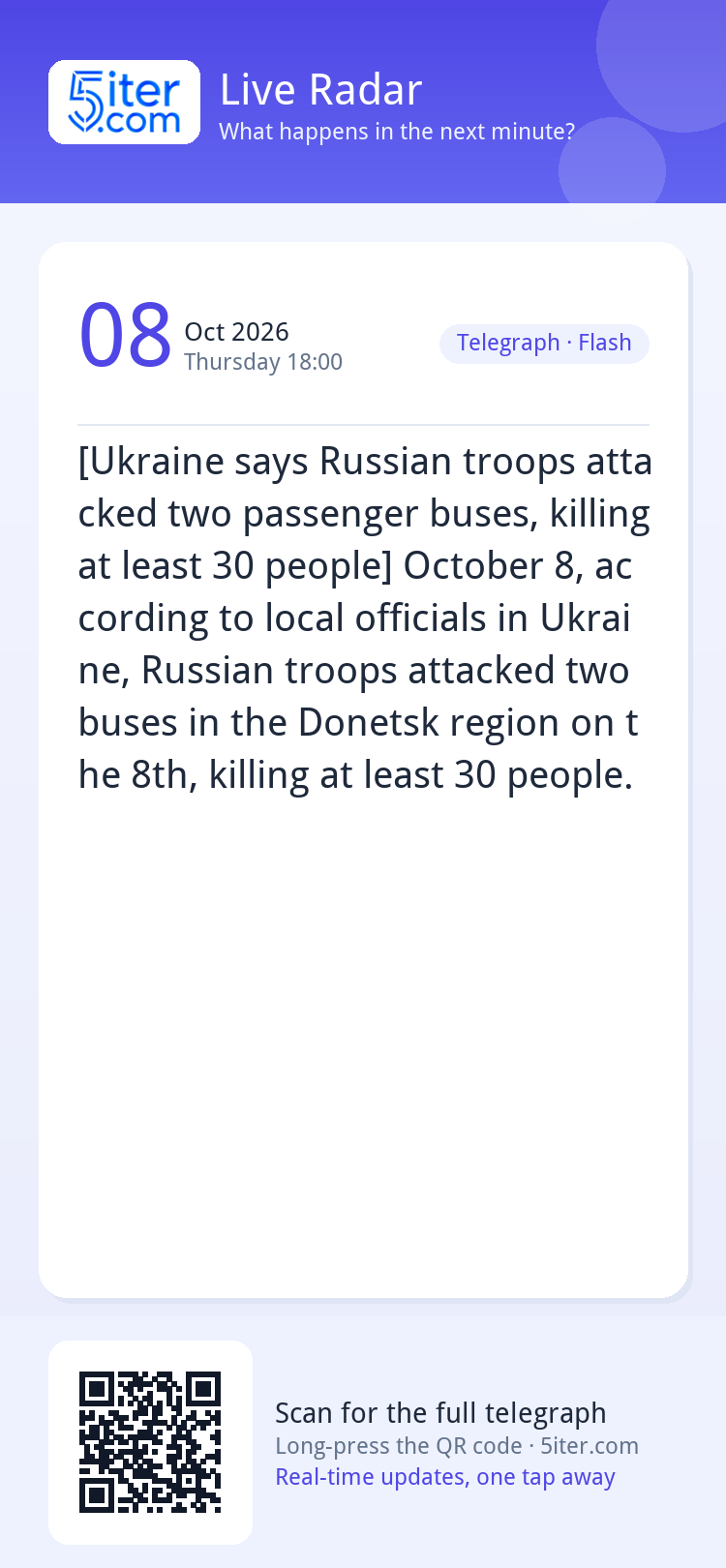 [Ukraine says Russian troops attacked two passenger buses, k