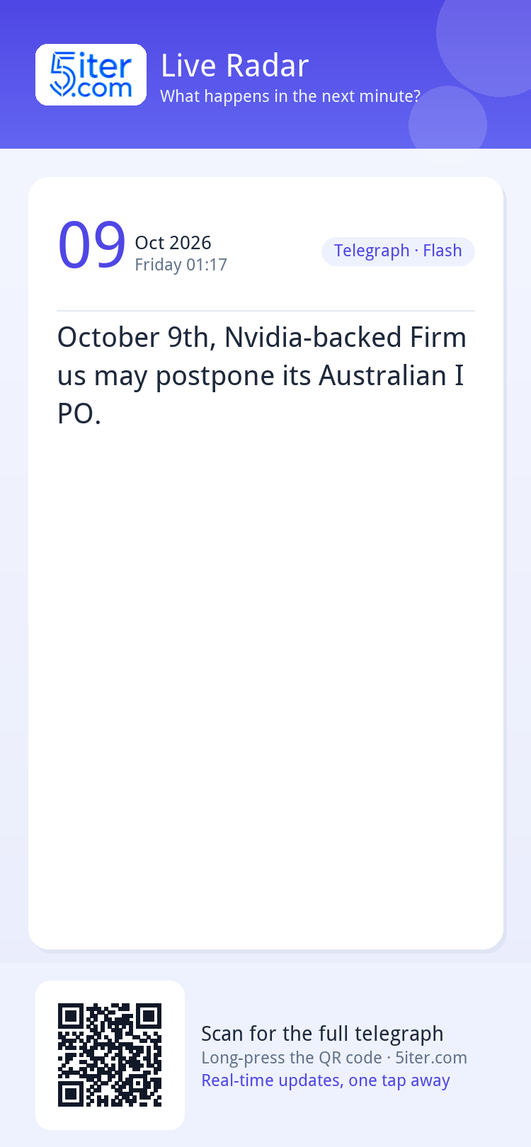 October 9th, Nvidia-backed Firmus may postpone its Australia
