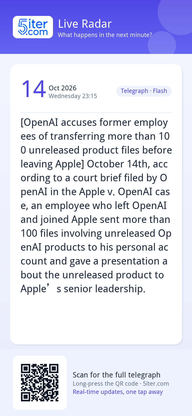 [OpenAI accuses former employees of transferring more than 1