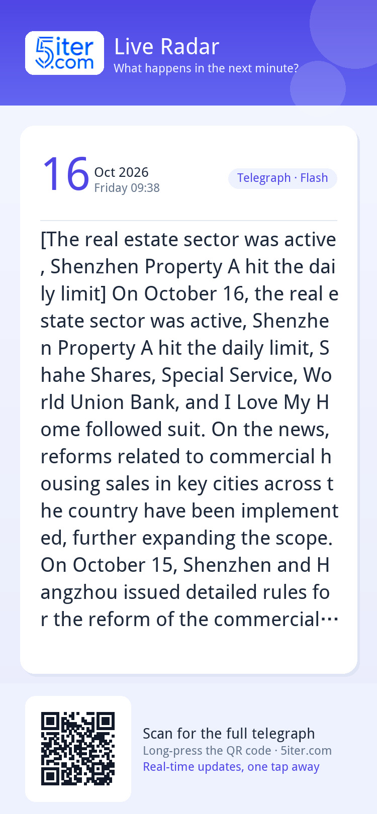 [The real estate sector was active, Shenzhen Property A hit 