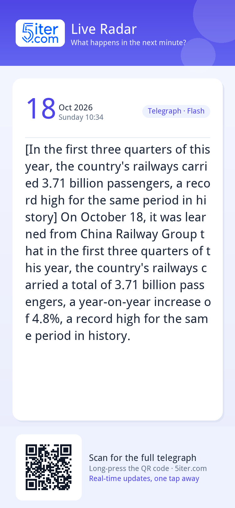 [In the first three quarters of this year, the country's rai