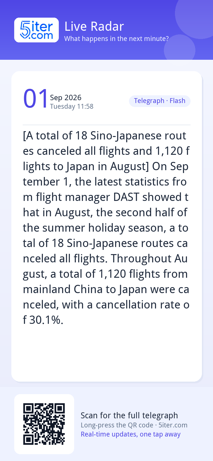 [A total of 18 Sino-Japanese routes canceled all flights and