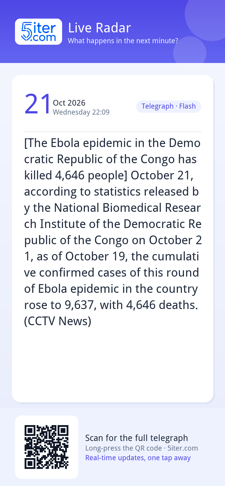 [The Ebola epidemic in the Democratic Republic of the Congo 