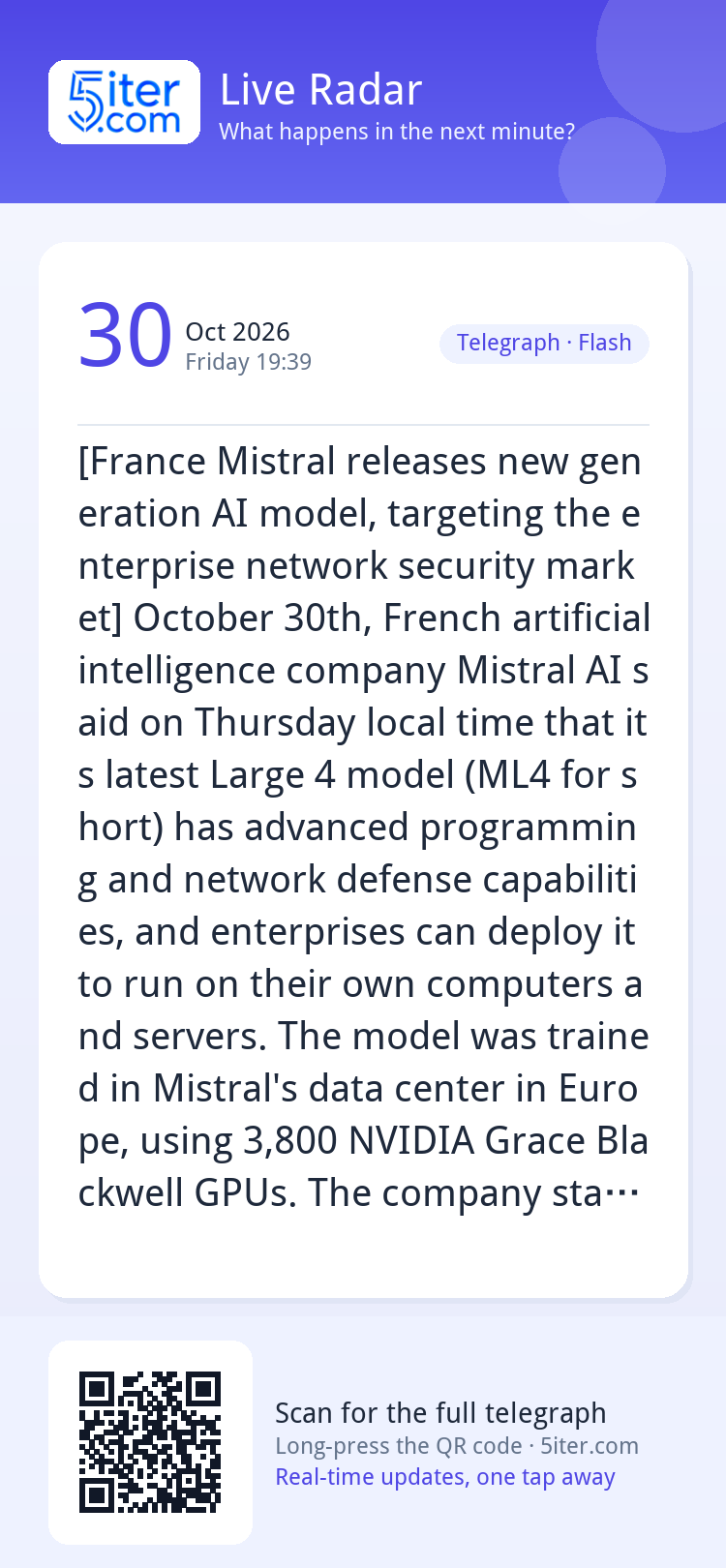 [France Mistral releases new generation AI model, targeting 