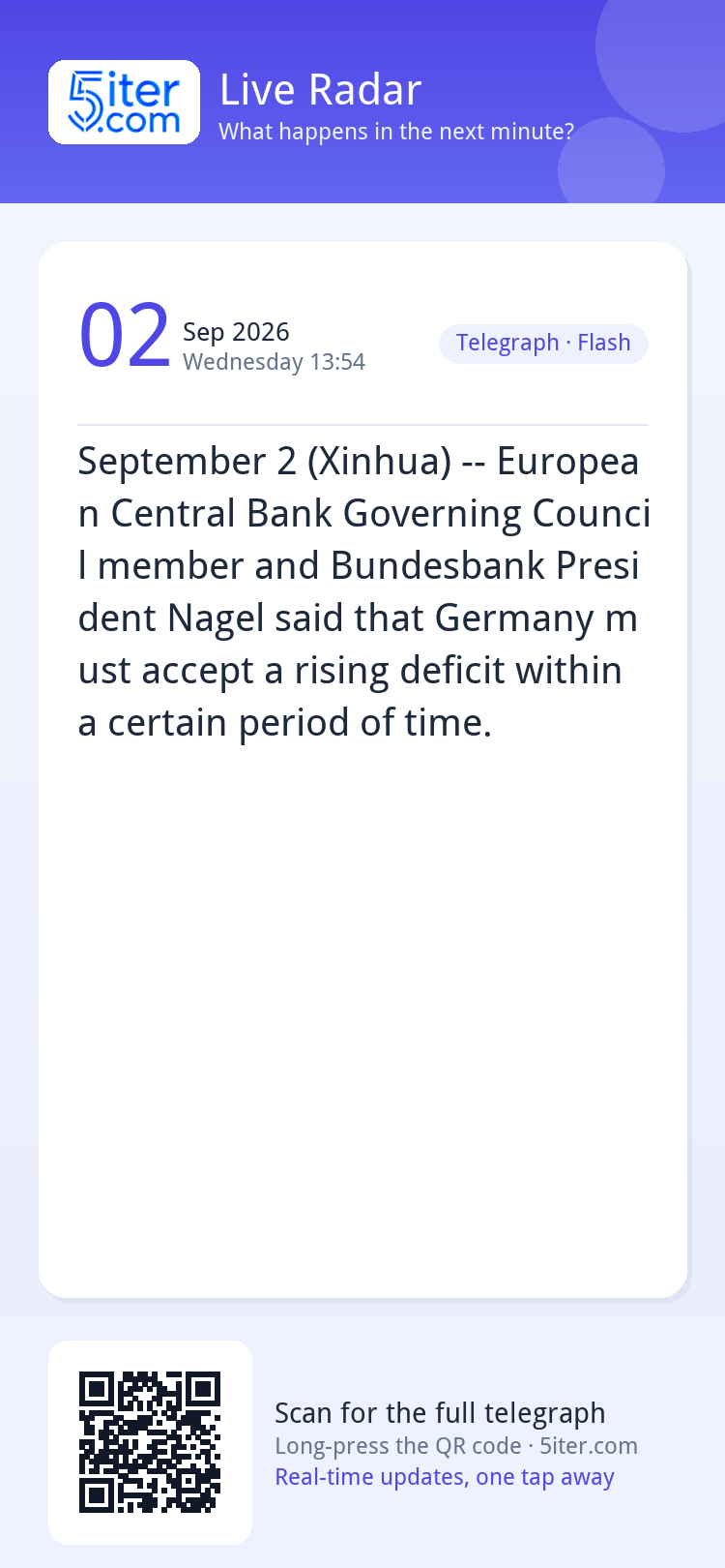 September 2 (Xinhua) -- European Central Bank Governing Coun