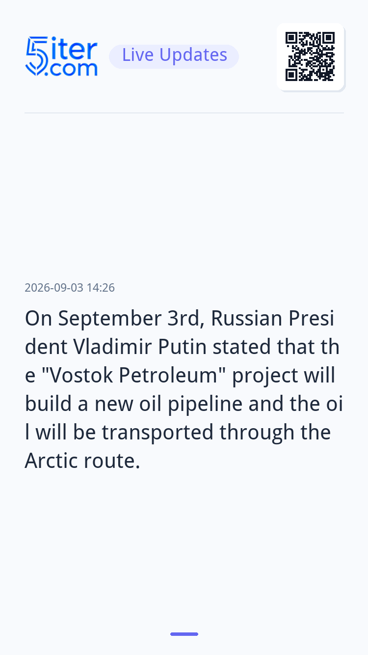 On September 3rd, Russian President Vlad
