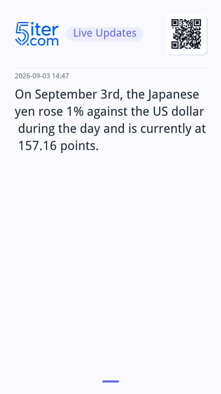 On September 3rd, the Japanese yen rose 