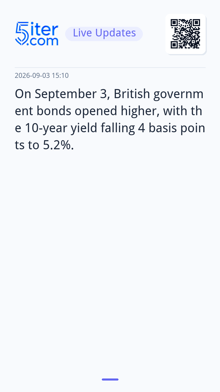 On September 3, British government bonds