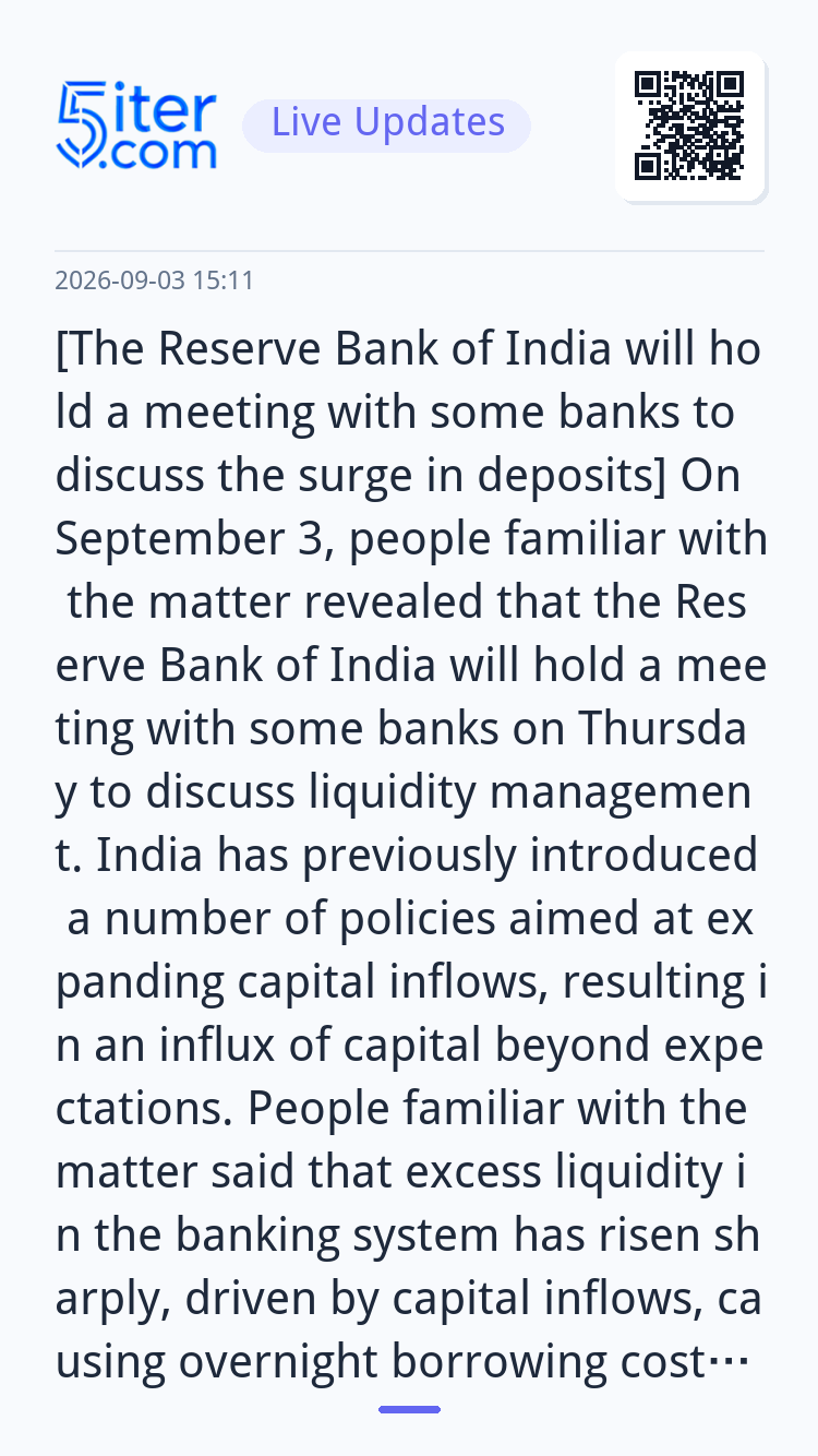 [The Reserve Bank of India will hold a m