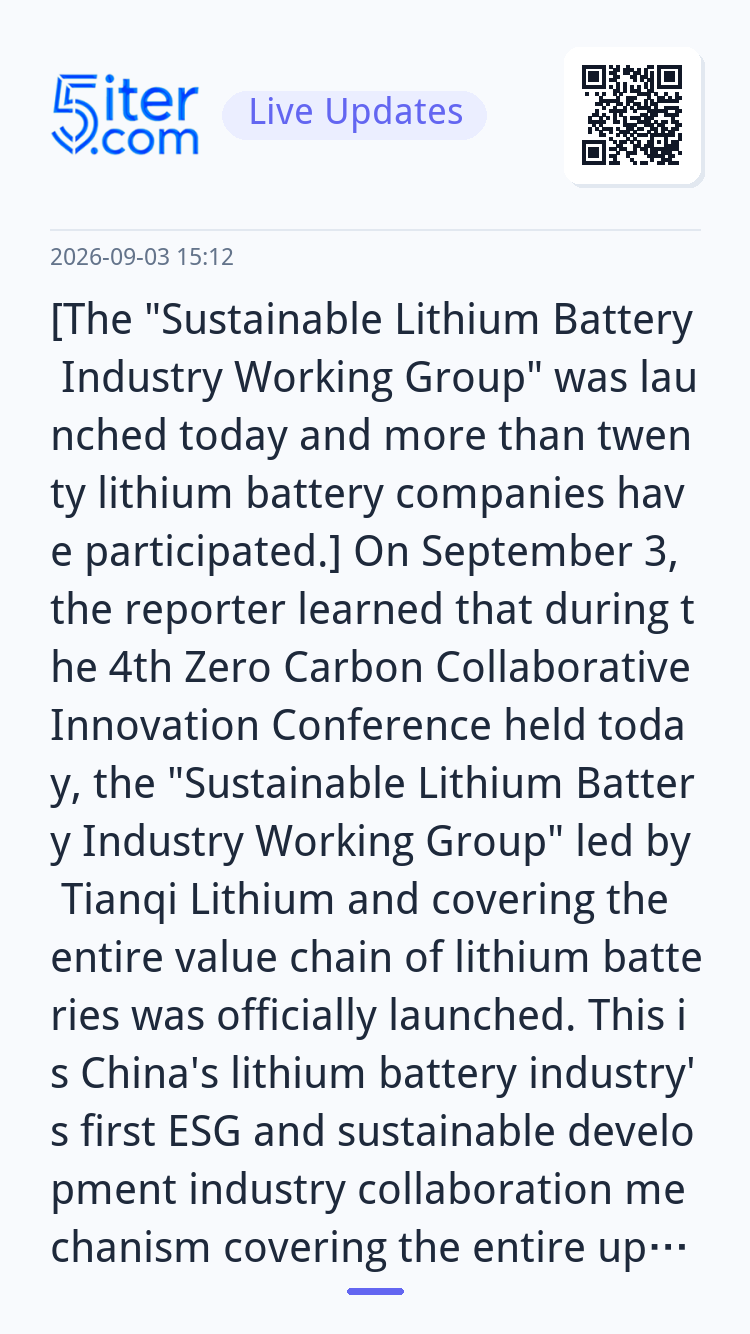 [The "Sustainable Lithium Battery Industry Working Group" wa