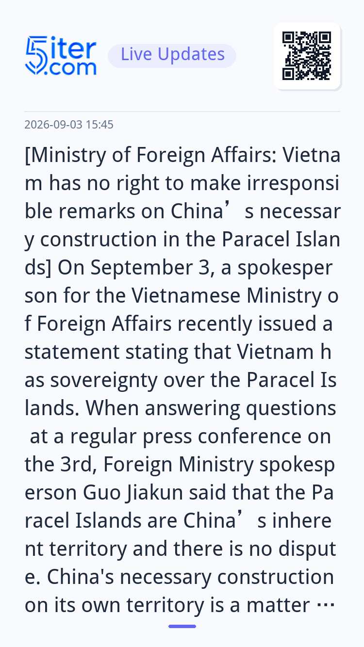 [Ministry of Foreign Affairs: Vietnam has no right to make i