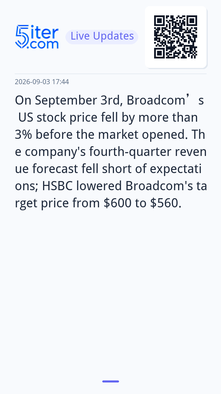On September 3rd, Broadcom’s US stock price fell by more tha