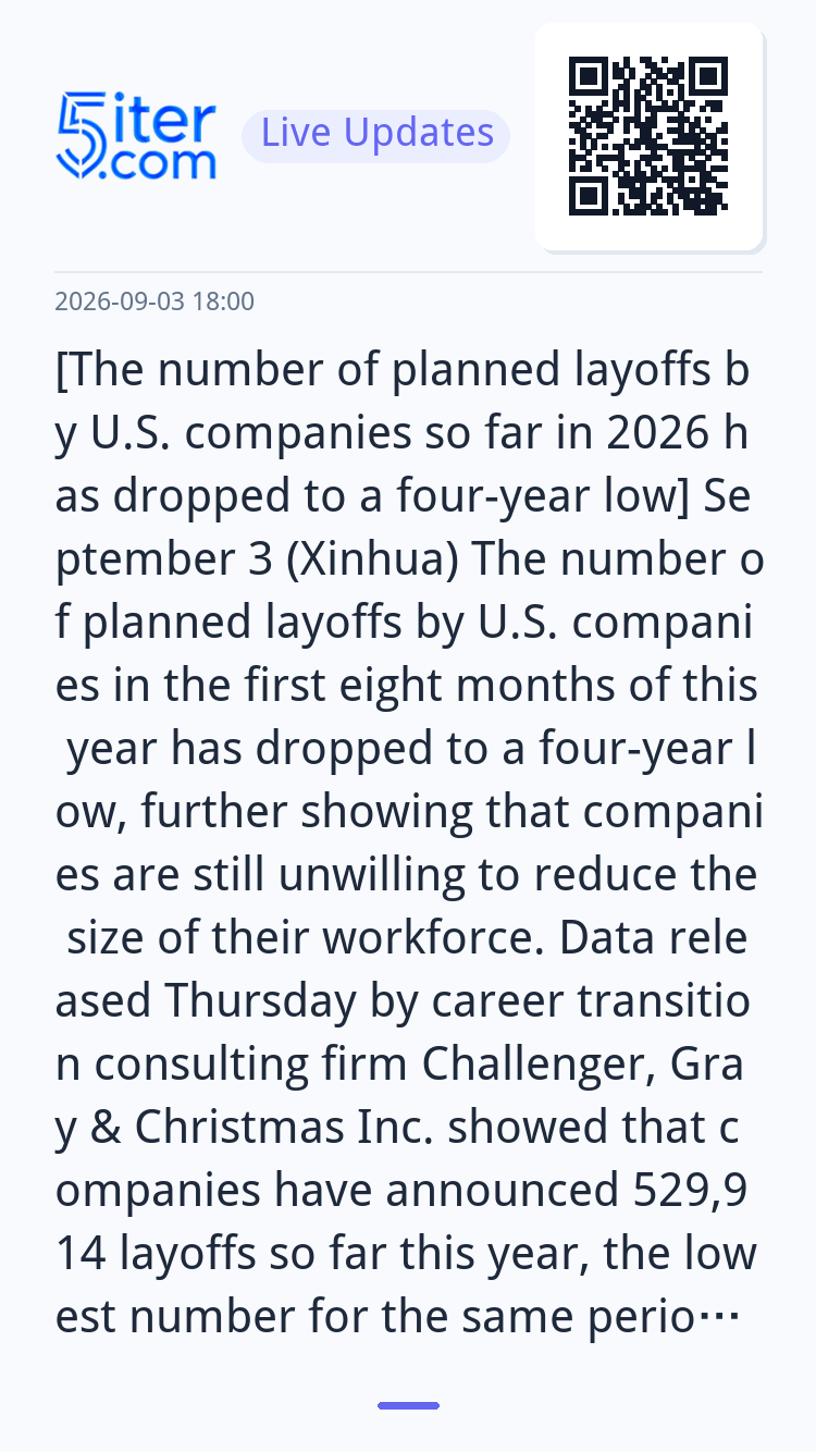 [The number of planned layoffs by U.S. companies so far in 2