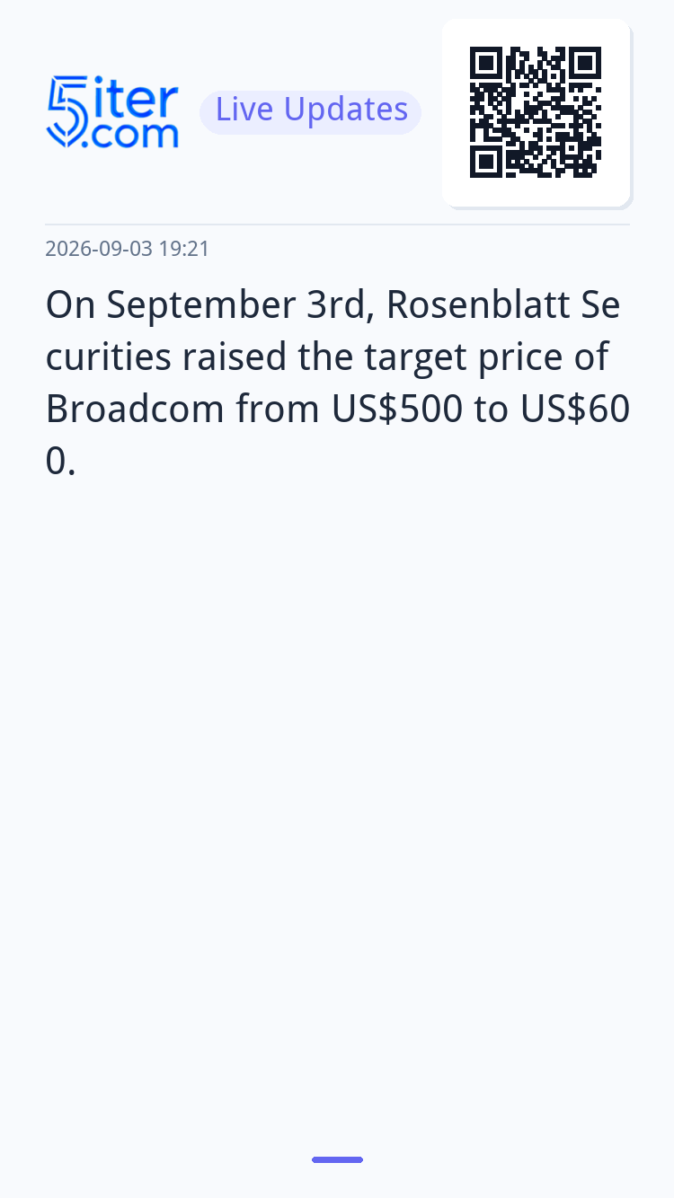 On September 3rd, Rosenblatt Securities raised the target pr