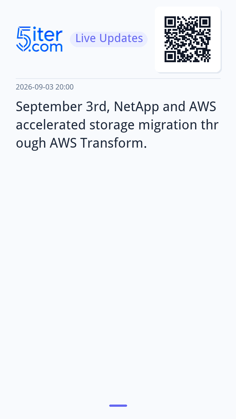 September 3rd, NetApp and AWS accelerated storage migration 