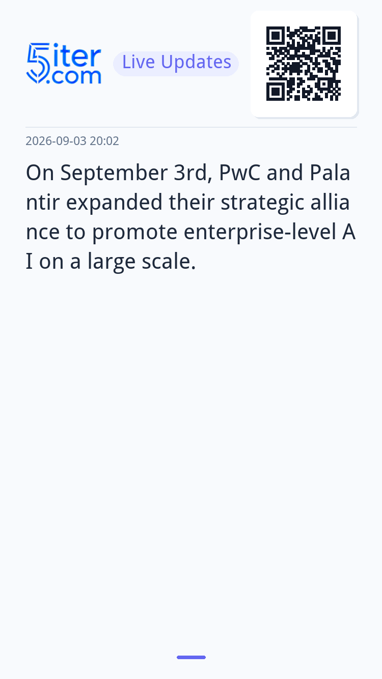 On September 3rd, PwC and Palantir expanded their strategic 