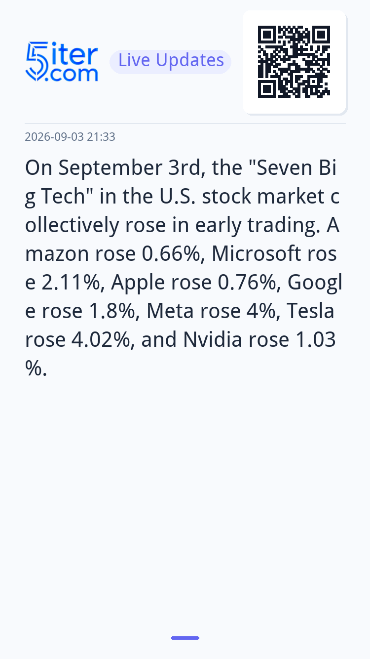 On September 3rd, the "Seven Big Tech" in the U.S. stock mar