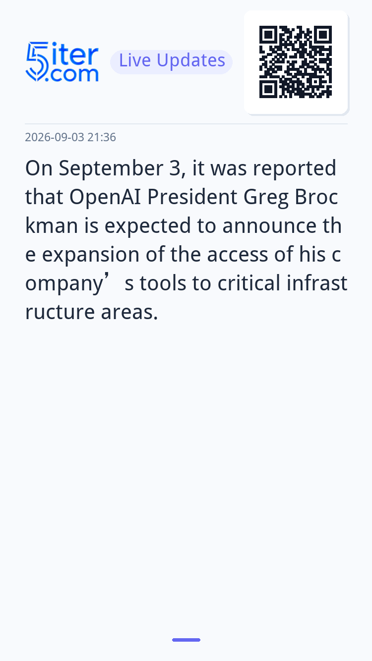 On September 3, it was reported that OpenAI President Greg B