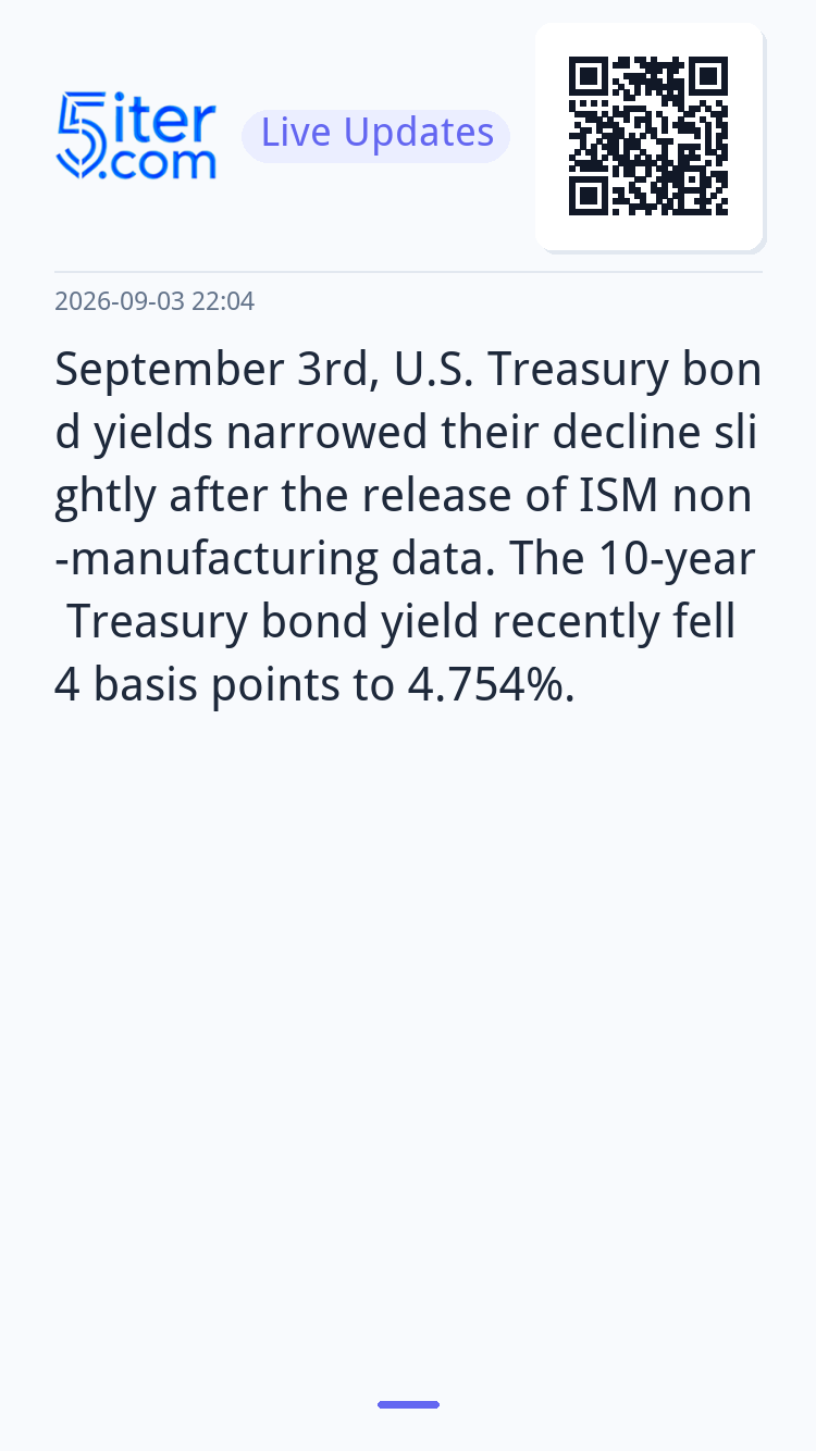 September 3rd, U.S. Treasury bond yields narrowed their decl