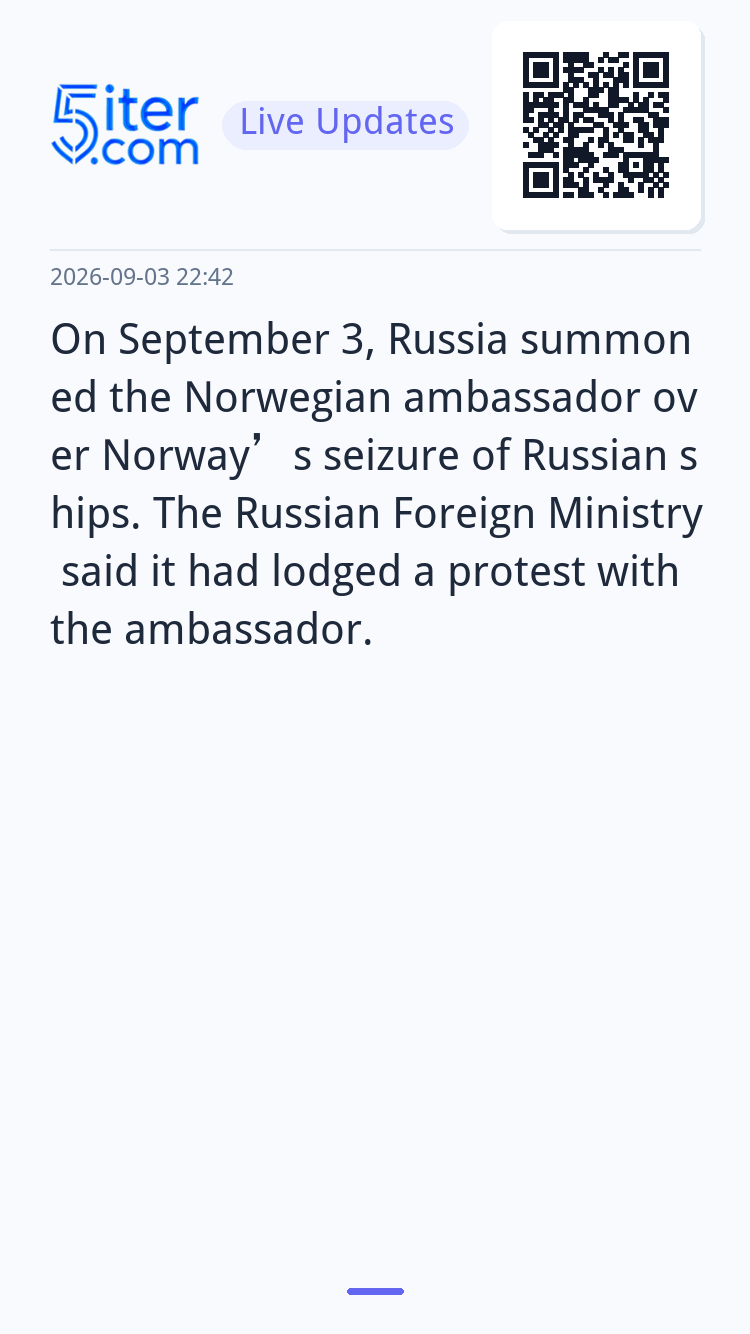 On September 3, Russia summoned the Norwegian ambassador ove
