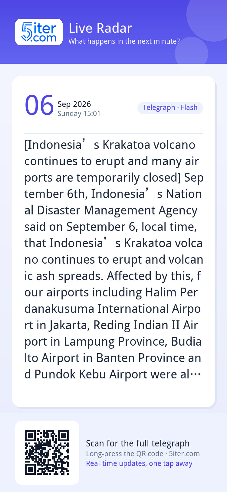 [Indonesia’s Krakatoa volcano continues to erupt and many ai