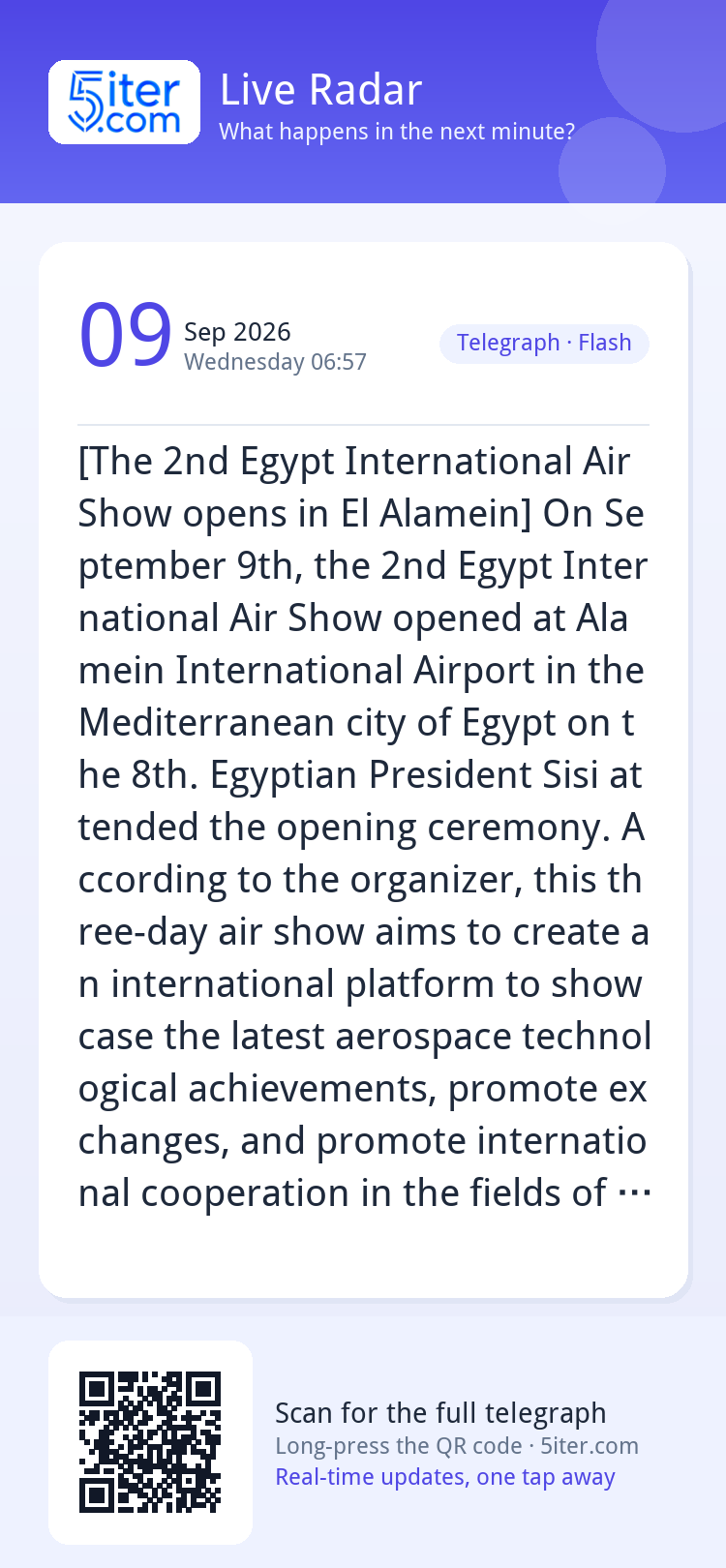 [The 2nd Egypt International Air Show opens in El Alamein] O