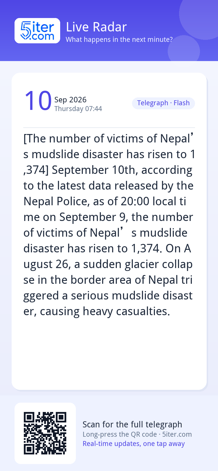 [The number of victims of Nepal’s mudslide disaster has rise