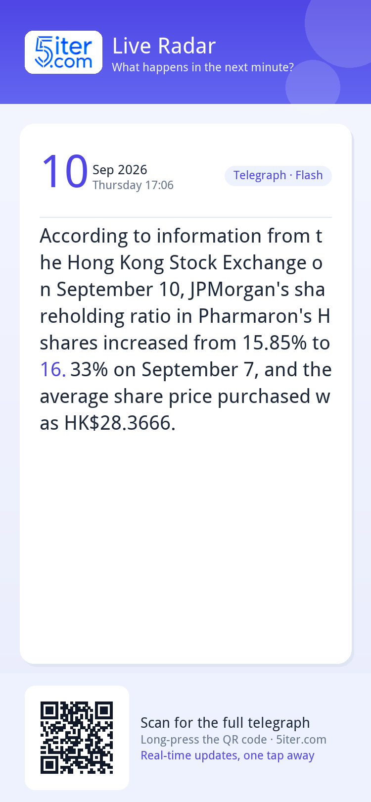 According to information from the Hong Kong Stock Exchange o