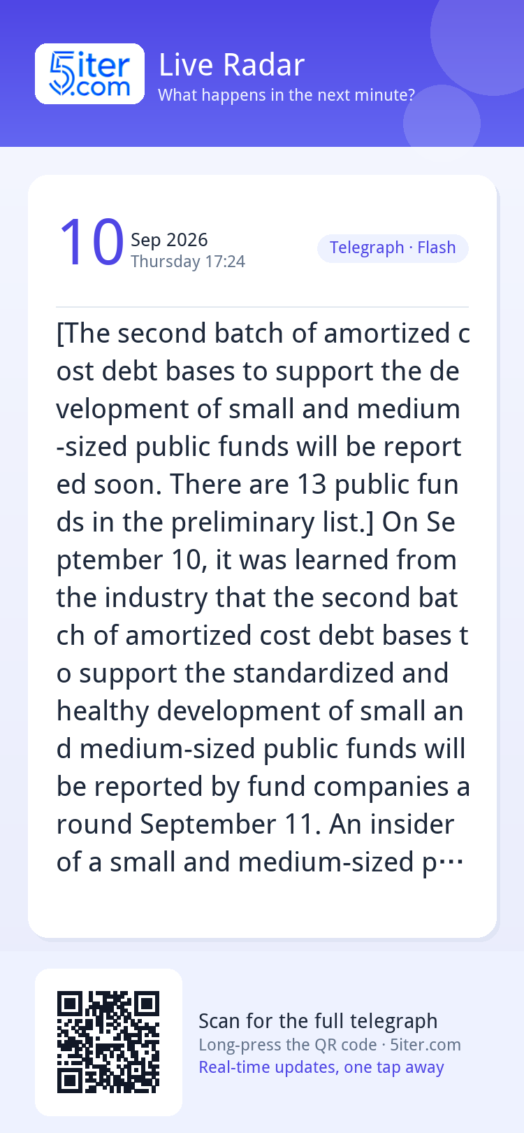 [The second batch of amortized cost debt bases to support th