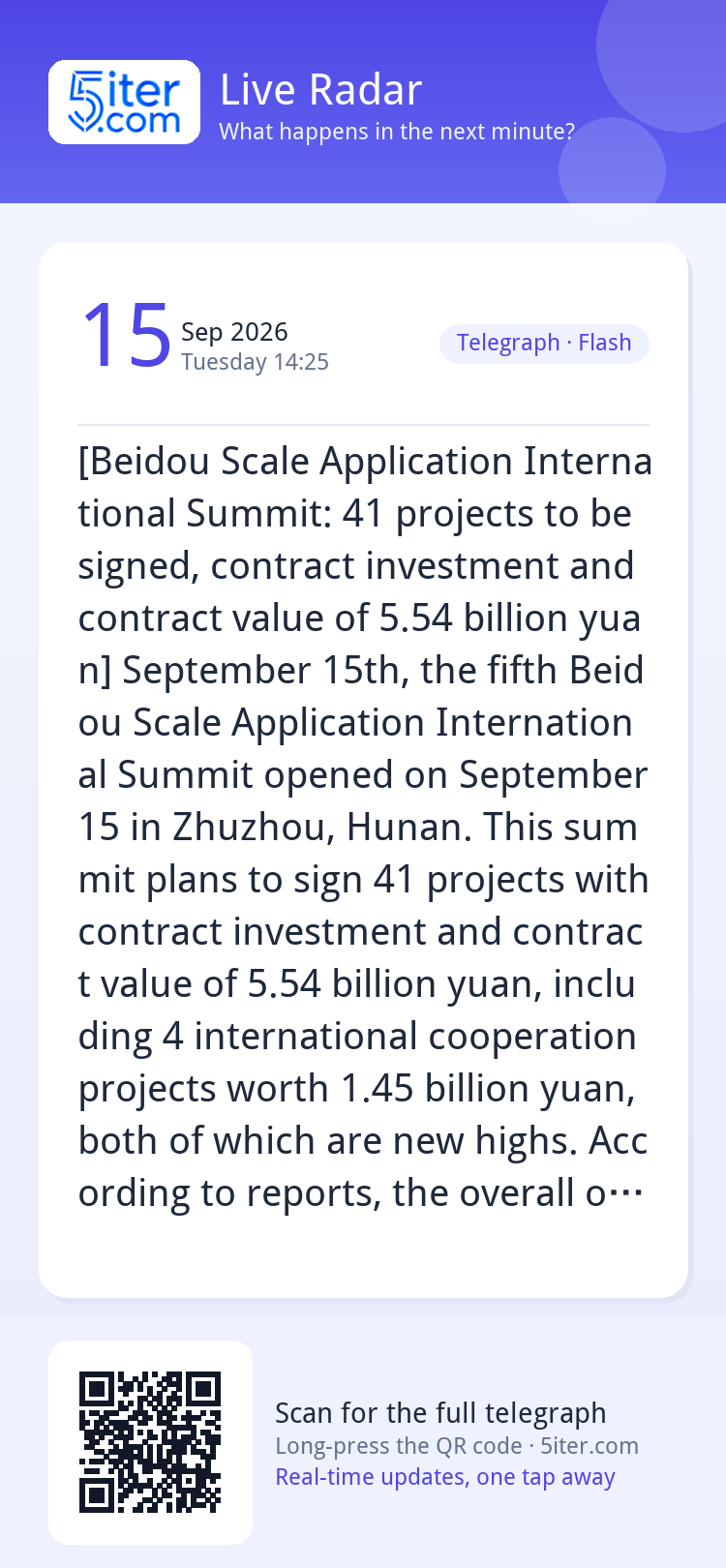 [Beidou Scale Application International Summit: 41 projects 
