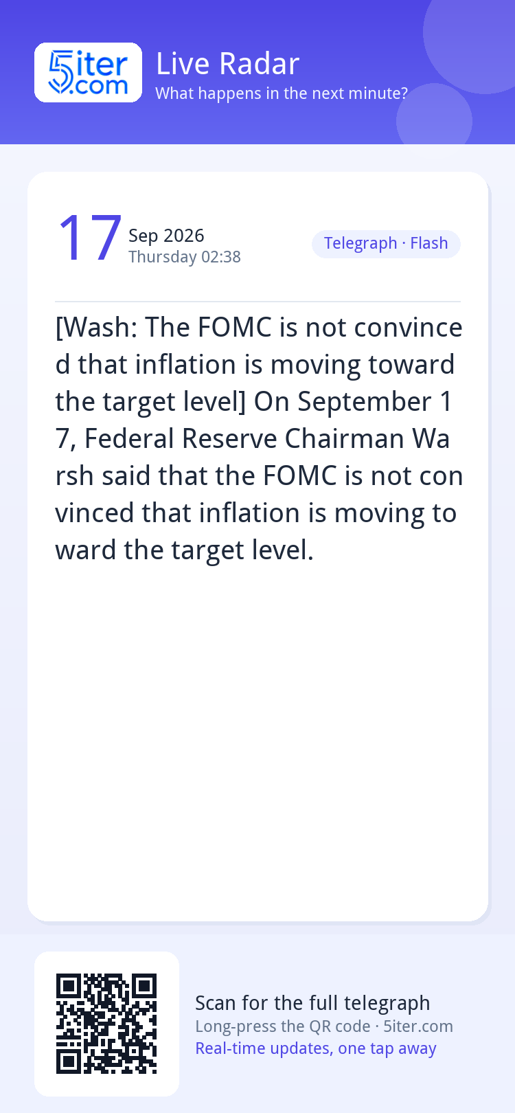[Wash: The FOMC is not convinced that inflation is moving to