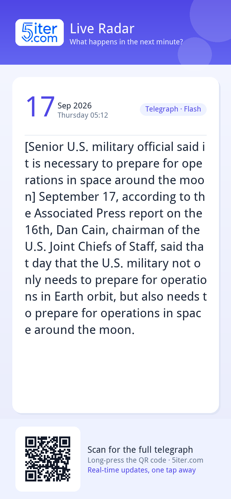 [Senior U.S. military official said it is necessary to prepa