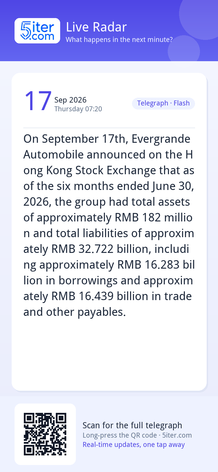 On September 17th, Evergrande Automobile announced on the Ho